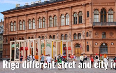 Riga different stret and city impressions 01.09.2024