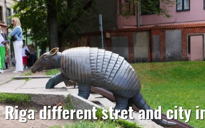 Riga different stret and city impressions 01.09.2024