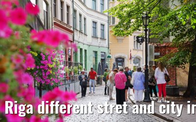 Riga different stret and city impressions 01.09.2024