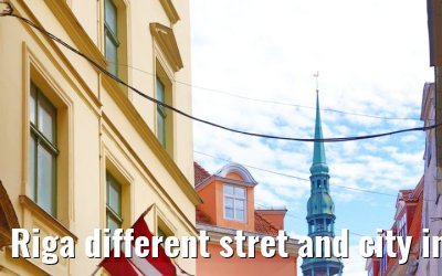 Riga different stret and city impressions 01.09.2024