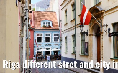 Riga different stret and city impressions 01.09.2024