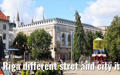 Riga different stret and city impressions 01.09.2024