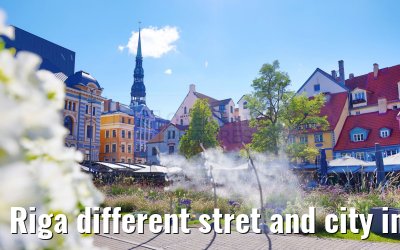 Riga different stret and city impressions 01.09.2024