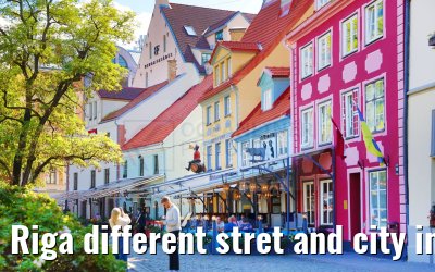 Riga different stret and city impressions 01.09.2024