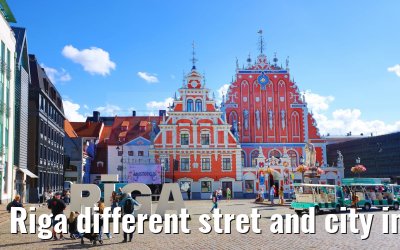 Riga different stret and city impressions 01.09.2024