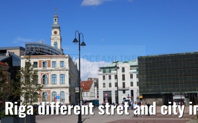 Riga different stret and city impressions 01.09.2024