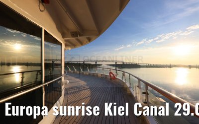 Europa sunrise Kiel Canal 29.08.2024
