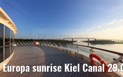 Europa sunrise Kiel Canal 29.08.2024