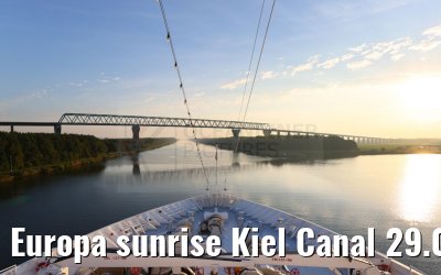 Europa sunrise Kiel Canal 29.08.2024