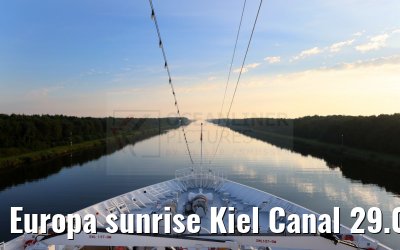 Europa sunrise Kiel Canal 29.08.2024