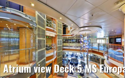 Atrium view Deck 5 MS Europa