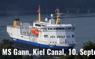 MS Gann, Kiel Canal, 10. September 2013
