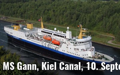 MS Gann, Kiel Canal, 10. September 2013