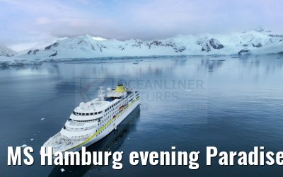 MS Hamburg evening Paradise Bay, Antarctica 23.01.2023