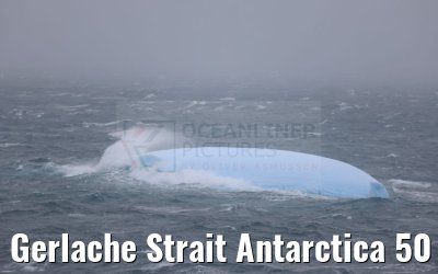 Gerlache Strait Antarctica 50 knots wind 10.01.2023