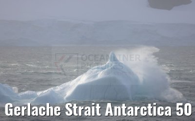 Gerlache Strait Antarctica 50 knots wind 10.01.2023