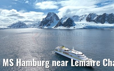 MS Hamburg near Lemaire Channel 25.01.2023