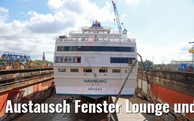 Austausch Fenster Lounge und Restaurant MS Hamburg 17.05.2020