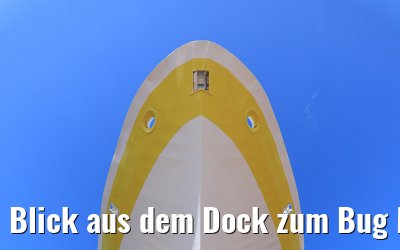 Blick aus dem Dock zum Bug MS Hamburg 17.05.2020