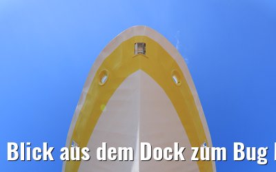 Blick aus dem Dock zum Bug MS Hamburg 17.05.2020