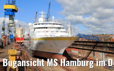 Bugansicht MS Hamburg im Dock Blohm+Voss 17.05.2020