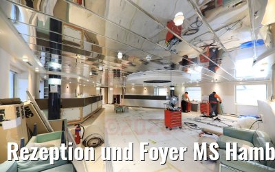 Rezeption und Foyer MS Hamburg 17.05.2020