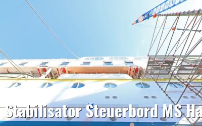 Stabilisator Steuerbord MS Hamburg ausgefahren 17.05.2020