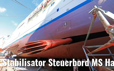 Stabilisator Steuerbord MS Hamburg ausgefahren 17.05.2020