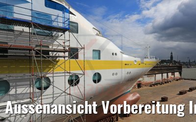 Aussenansicht Vorbereitung Infinity-Balkone MS Hamburg 12.05.2020