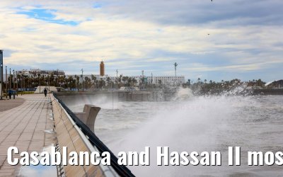 Casablanca and Hassan II mosque 28.02.2025