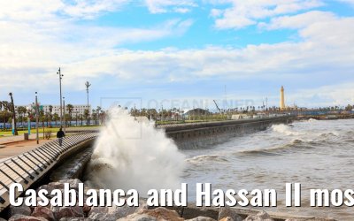 Casablanca and Hassan II mosque 28.02.2025