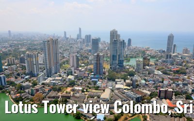 Lotus Tower view Colombo, Sri Lanka 28.02.2024