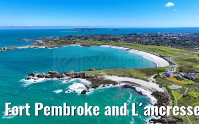Fort Pembroke and L´ancresse Bay area Guernsey 
