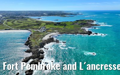 Fort Pembroke and L´ancresse Bay area Guernsey 