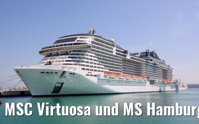MSC Virtuosa und MS Hamburg Doha 10.03.2024