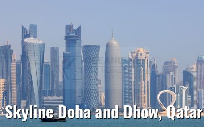 Skyline Doha and Dhow, Qatar 10.03.2024
