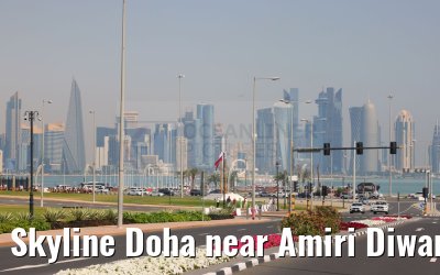 Skyline Doha near Amiri Diwan, Doha