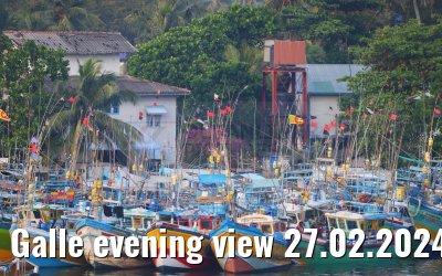 Galle evening view 27.02.2024