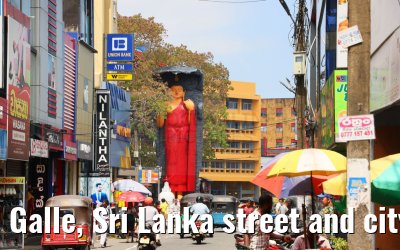 Galle, Sri Lanka street and city impressions 27.02.2024