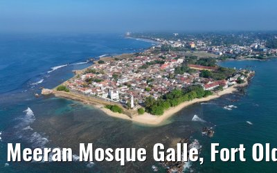 Meeran Mosque Galle, Fort Old Town and Lighthouse Galle, Sri Lanka 27.02.2024