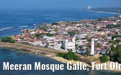 Meeran Mosque Galle, Fort Old Town and Lighthouse Galle, Sri Lanka 27.02.2024