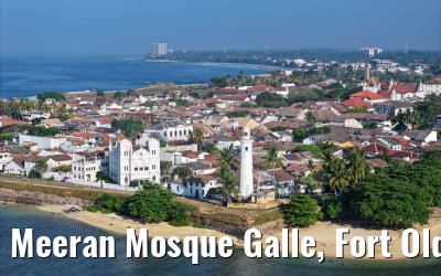 Meeran Mosque Galle, Fort Old Town and Lighthouse Galle, Sri Lanka 27.02.2024