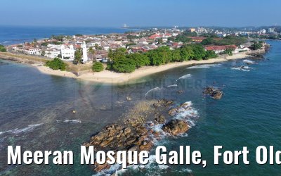 Meeran Mosque Galle, Fort Old Town and Lighthouse Galle, Sri Lanka 27.02.2024