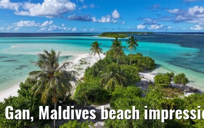 Gan, Maldives beach impressions