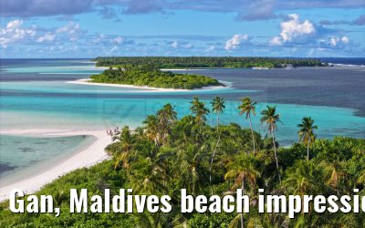 Gan, Maldives beach impressions
