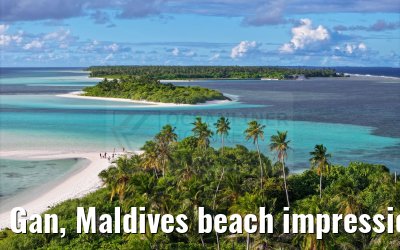 Gan, Maldives beach impressions