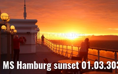 MS Hamburg sunset 01.03.3035