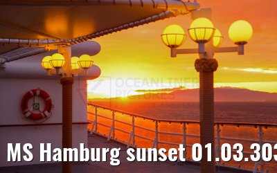 MS Hamburg sunset 01.03.3035