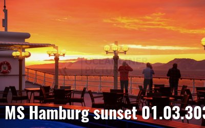 MS Hamburg sunset 01.03.3035