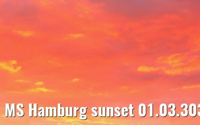 MS Hamburg sunset 01.03.3035